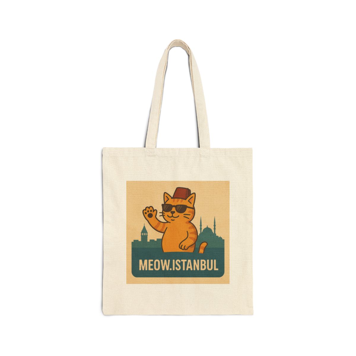 MEOW.ISTANBUL canvas tote bag